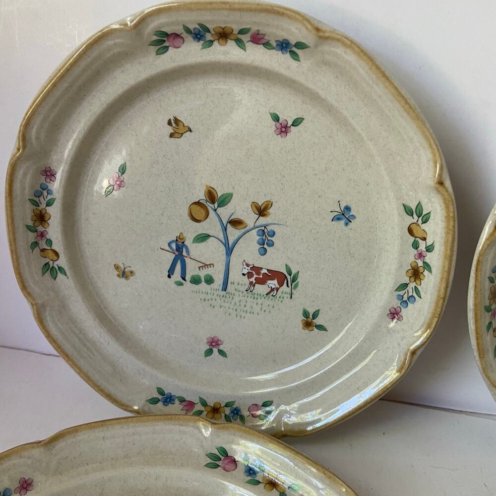 International Table works Heartland Village (3) Salad Plate 7 5/8" Stoneware - Picture 3 of 9